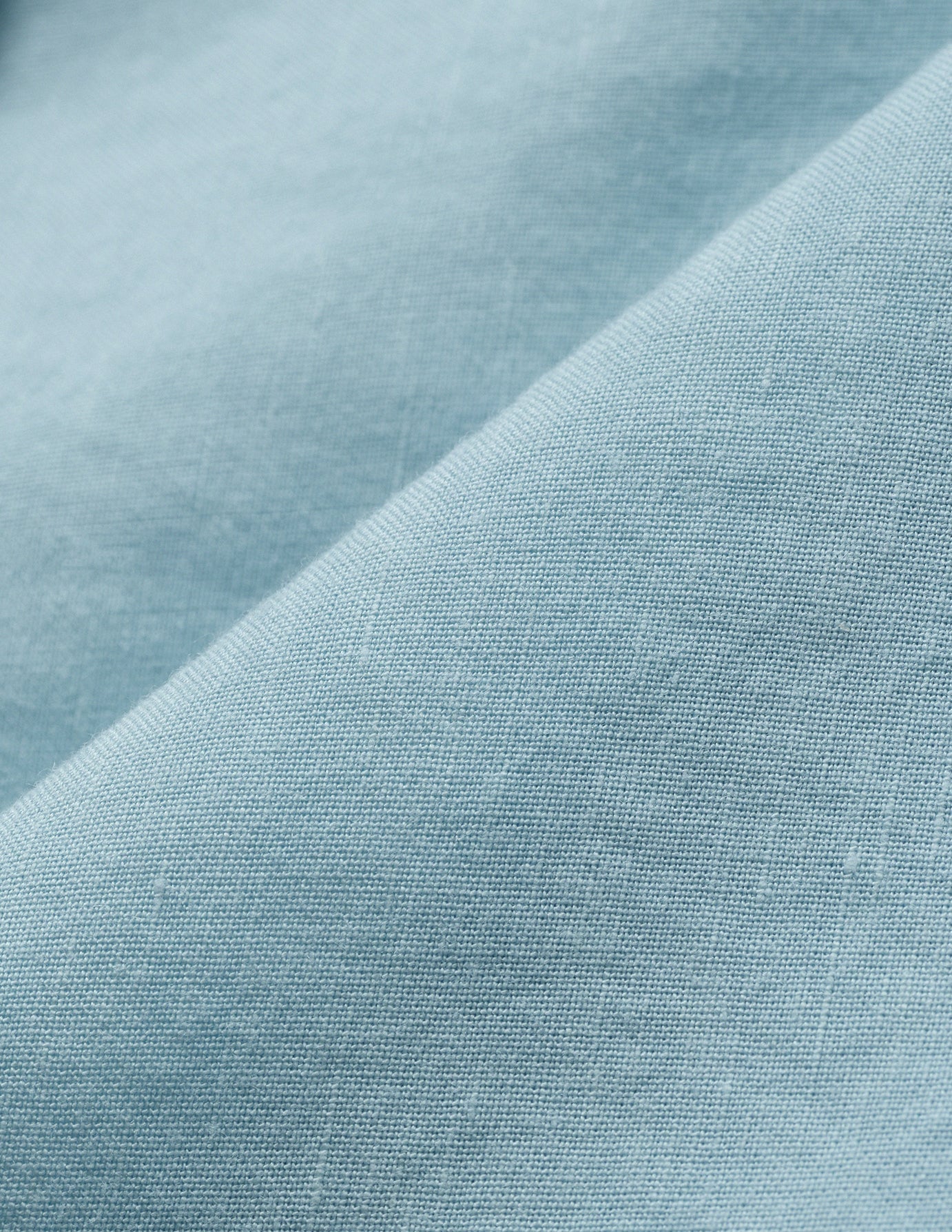 Refined Linen Long Sleeve Shirt Sky Blue